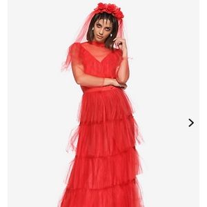 Super cool Beetlejuice costume- “Lydia” wedding ❤️